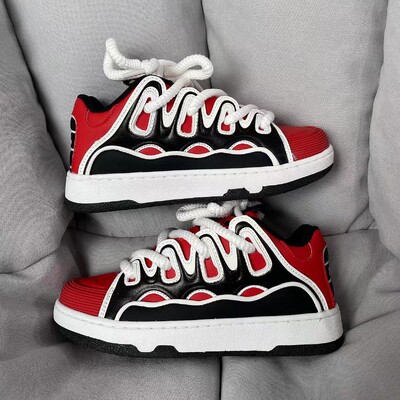 Pantofi groși Bărbați Femei 2024Nou Casual Pantofi comozi cu platformă Moda Talpă groasă Pantofi de pâine VulcanizeShoe Plus mărimea 36-44