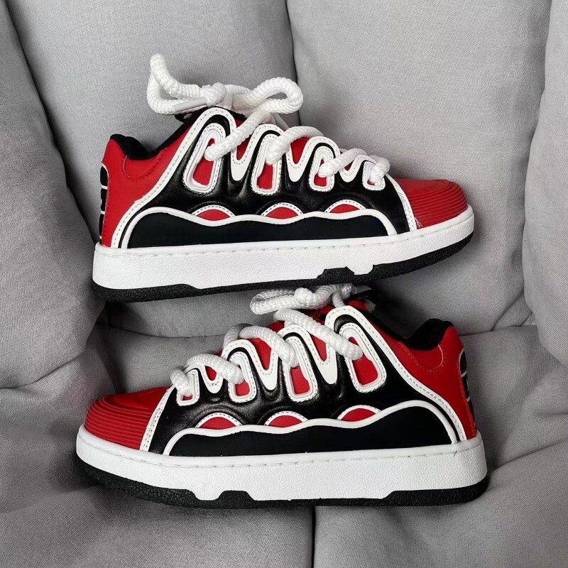 Pantofi groși Bărbați Femei 2024Nou Casual Pantofi comozi cu platformă Moda Talpă groasă Pantofi de pâine VulcanizeShoe Plus mărimea 36-44