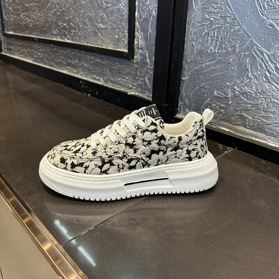 Мъжки обувки за свободното време с пролетна/есенна платнена повърхност, дишащи, универсални, нехлъзгащи се бордови обувки с плоско дъно, спортни мъжки обувки