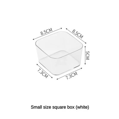 Неограничен комплект органайзери за чекмеджета за бюро Пластмасов органайзер за съхранение на грим в банята Прозрачна прозрачна кутия за съхранение Кошчета Кухненска джаджа
