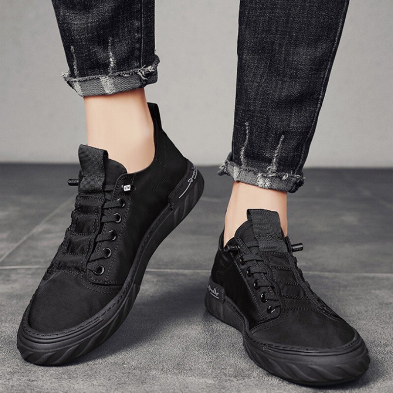 Pantofi de înaltă calitate, de mătase de gheață, respirabili, 2024, de culoare uni, pantofi de mers la modă, pantofi ușori pentru bărbați, pantofi de bărbat