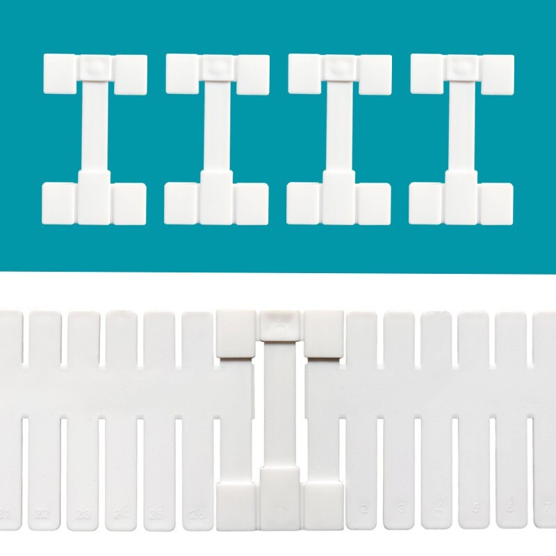 10Pcs/Lot Dodaci za pregradu ladice Produžna kopča Fiksna kopča Ladica DIY pohrana Pregradna daska Pregrada Čarapa Organizator donjeg rublja