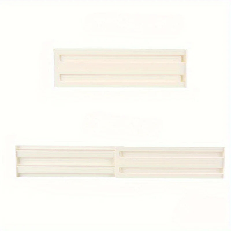 Stalčių pertvaros Tvarkyklės 1 pakuotė Reguliuojamas 8 cm Aukštis Išplečiamas nuo 27,7-52,5 cm Virtuvės stalčių pertvaros skaidraus plastiko