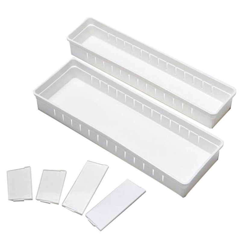 Virtuvės stalčių laikiklis stalo įrankių laikymo dėžė Reguliuojamas spintelių laikiklis su skirstytuvu, indų laikymo dėžute stalčiams