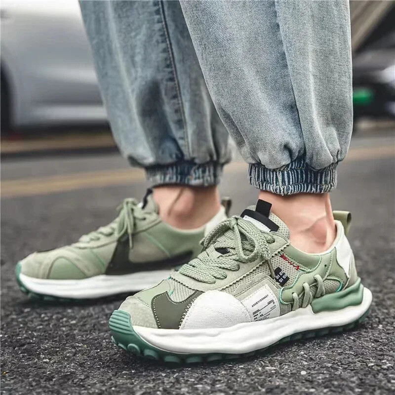 Pantofi pentru bărbați 2024, pantofi ocazional noi, pantofi de alergare versatili, respirabili, în aer liber, cu ochiuri, cu șireturi, pantofi pentru bărbați, Tenis Masculino