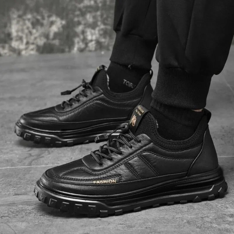 Pamučne cipele Tople muške čizme za snijeg Modne muške tenisice Zimske plišane ležerne muške cipele 2024 Nove čiste boje Zapatos Para Hombres