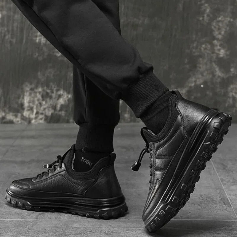 Pamučne cipele Tople muške čizme za snijeg Modne muške tenisice Zimske plišane ležerne muške cipele 2024 Nove čiste boje Zapatos Para Hombres