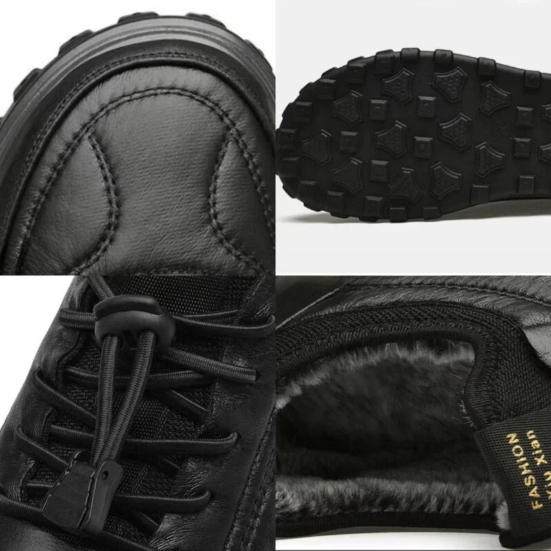 Pamučne cipele Tople muške čizme za snijeg Modne muške tenisice Zimske plišane ležerne muške cipele 2024 Nove čiste boje Zapatos Para Hombres