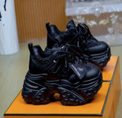 Ženske ležerne tenisice s platformom od 10,5 cm, visoke pete, nove proljetne sportske kožne cipele, blistave tenisice, debele tenisice Zapatos Mujer