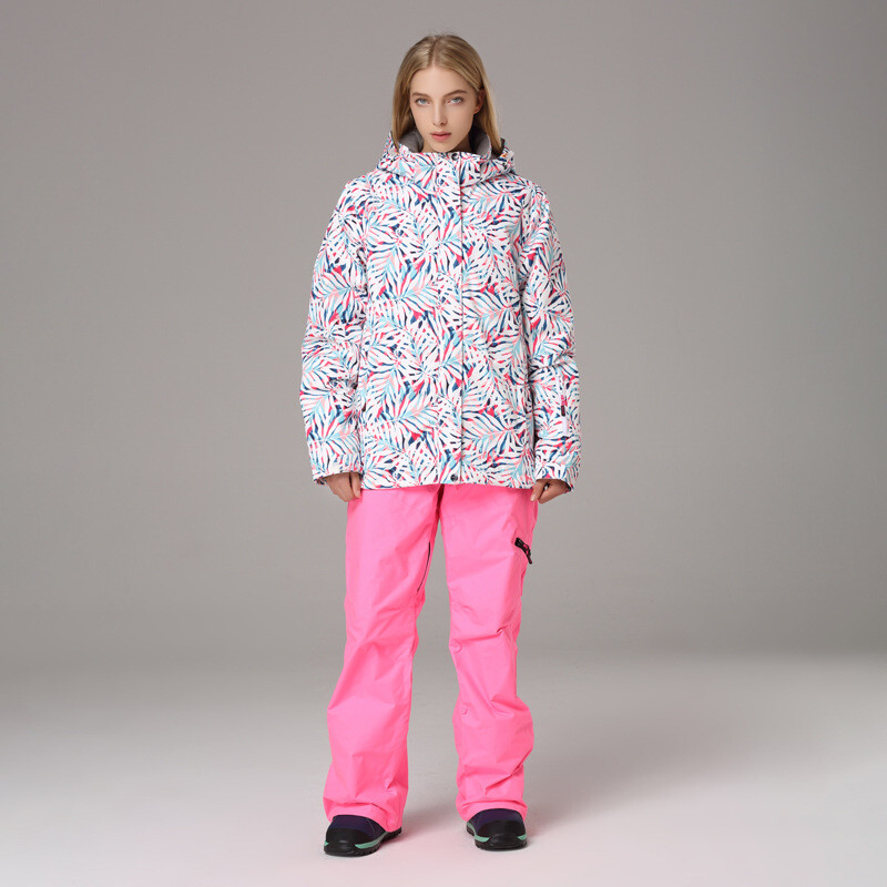 Xueyipai moterų slidinėjimo apranga, atspari vėjui, nepralaidi vandeniui ir šilta, striukė suaugusiems, alpinizmo apranga, lauko slidinėjimo apranga ir kelnių rinkinys