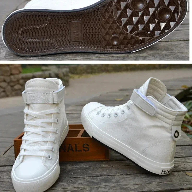 Muške visoke prozračne platnene cipele za mlade parove Ležerne tenisice na otvorenom Žene s debelim donjim dijelom Ravne tenisice za trčanje Obuća