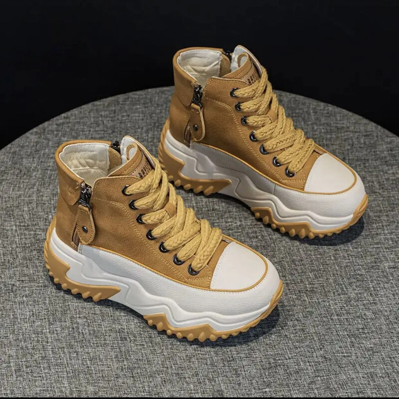 Jesen i zima 2023. nove popularne cipele za biskvit niske visoke ženske cipele s debelim potplatom ležerne svestrane cipele