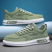 Pantofi vulcanizați pentru bărbați, plat, anti-alunecare, pantofi respirabili, rezistenți la uzură, pantofi ocazionali din pânză, modă clasică, pantofi de marcă pentru bărbați