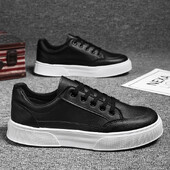 Vīriešu apavi pavasara un vasaras kanvas elpojoši ikdienas galda apavi Vīriešu 2024. gada jauna modes tendence, zemas baltas kurpes, kedas