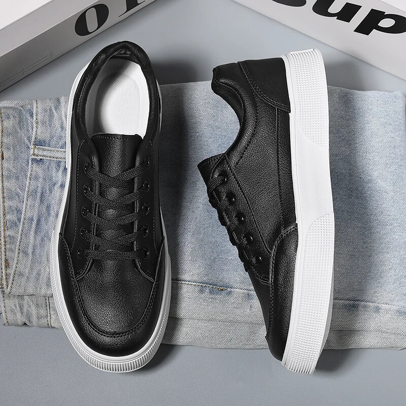 Vīriešu apavi pavasara un vasaras kanvas elpojoši ikdienas galda apavi Vīriešu 2024. gada jauna modes tendence, zemas baltas kurpes, kedas