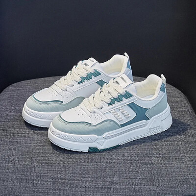 Primăvara 2024, pantofi ocazional noi pentru femei, pantofi de bord pentru studenți, respirabili, în stil coreean la modă, înălțime crescută.