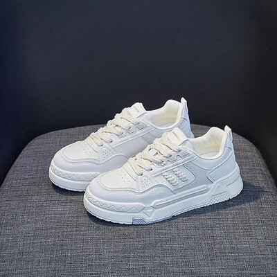 Primăvara 2024, pantofi ocazional noi pentru femei, pantofi de bord pentru studenți, respirabili, în stil coreean la modă, înălțime crescută.