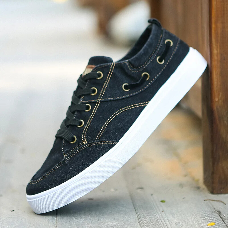 Muške platnene cipele od trapera Muška ležerna obuća Sportske neklizajuće ravne muške Proljeće Ljeto Vulkanizirane tenisice za hodanje Zapatos Para Hombre