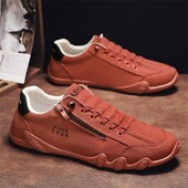 Pantofi de pânză Bărbați, de primăvară, de designer, sport, talpă moale, pantofi casual respirabili, pantofi de șofat ocazional la modă de lux pentru oameni leneși