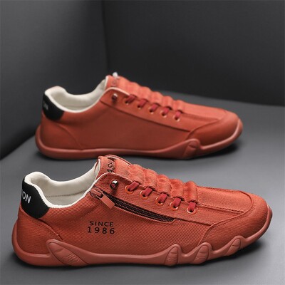 Pantofi de pânză Bărbați, de primăvară, de designer, sport, talpă moale, pantofi casual respirabili, pantofi de șofat ocazional la modă de lux pentru oameni leneși