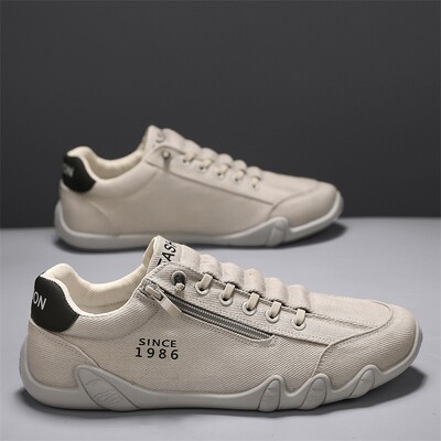 Pantofi de pânză Bărbați, de primăvară, de designer, sport, talpă moale, pantofi casual respirabili, pantofi de șofat ocazional la modă de lux pentru oameni leneși