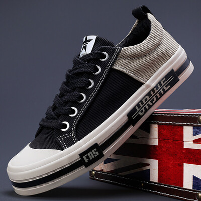 Pantofi de pânză pentru bărbați de marcă, pantofi casual respirabili, pentru bărbați, de primăvară, toamnă, pantofi plat, pantofi negri de mers pe jos