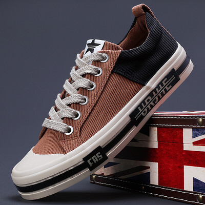 Pantofi de pânză pentru bărbați de marcă, pantofi casual respirabili, pentru bărbați, de primăvară, toamnă, pantofi plat, pantofi negri de mers pe jos