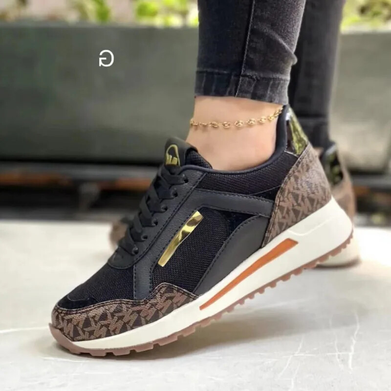 2024, stil nou, pantofi pentru femei, pantofi cu dantelă, pantofi sport respirabili, cu platformă ocazională, încălțăminte pentru femei, pantofi vulcanizați pentru femei