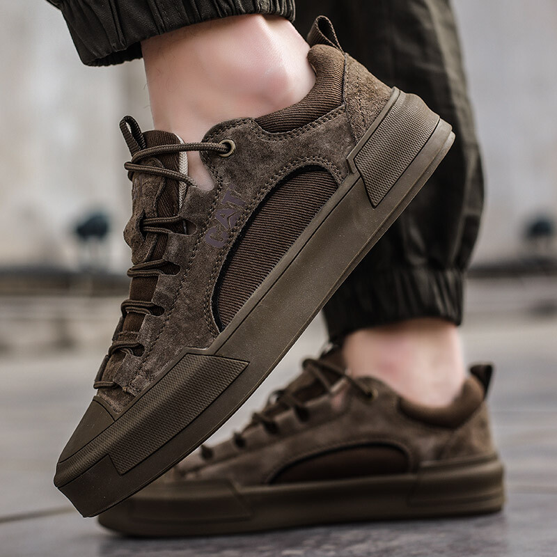 Pantofi casual pentru bărbați, adidași de modă respirabili, pantofi de tenis plat pentru mers pe jos, pantofi de skateboard rezistenți la uzură.