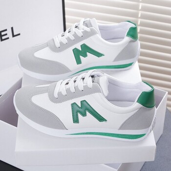 2024 Дамски ежедневни обувки Pring Brand Spring Designer Wedges Бели кецове на платформа Tenis Feminino Trainers Female Walking