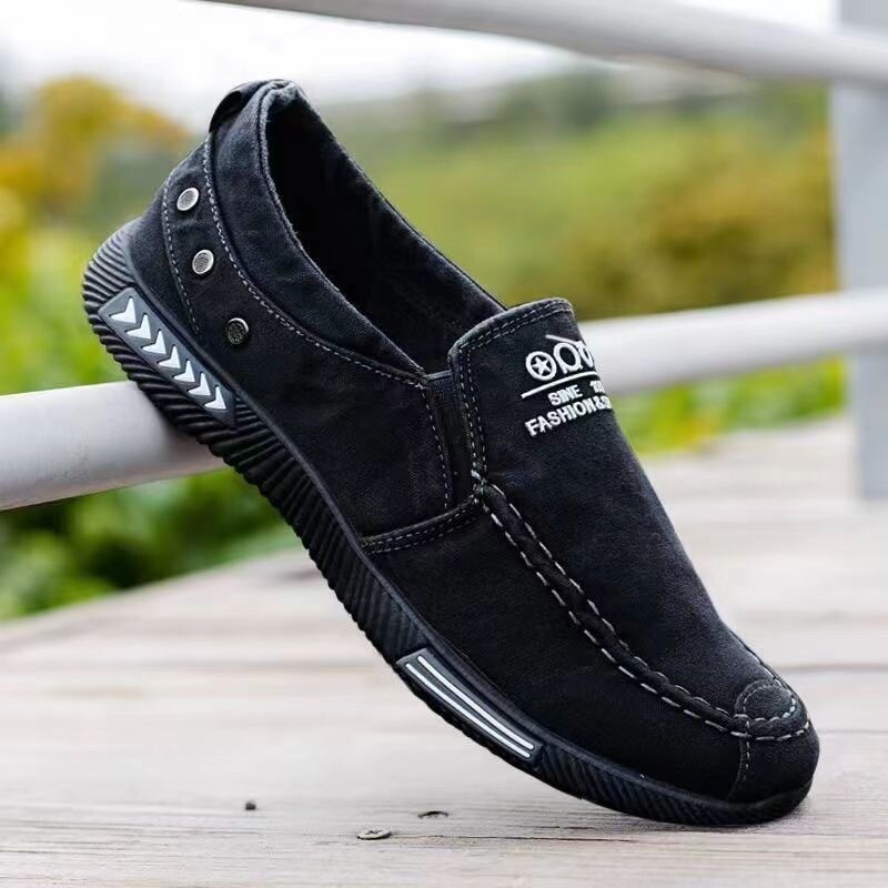Traper muške platnene cipele Slip on tenisice muške za ljeto nove mokasine za vožnju na otvorenom Trendy vintage natikače cipele za muškarce