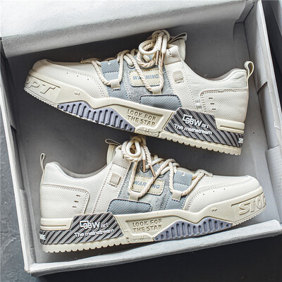 Pantofi de skateboarding pentru bărbați Pantofi cu platformă din pânză cu fundul gros Pantofi vulcanizați confortabili, respirabili, pantofi pentru studenți