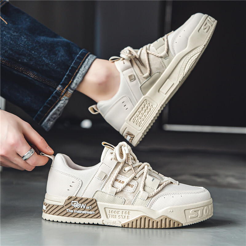 Pantofi de skateboarding pentru bărbați Pantofi cu platformă din pânză cu fundul gros Pantofi vulcanizați confortabili, respirabili, pantofi pentru studenți