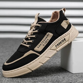 Дишащи мъжки маратонки Версия на мъжки ниски маратонки Платнени обувки Универсални спортни ежедневни обувки Мъжки обувки Zapatillas Hombre