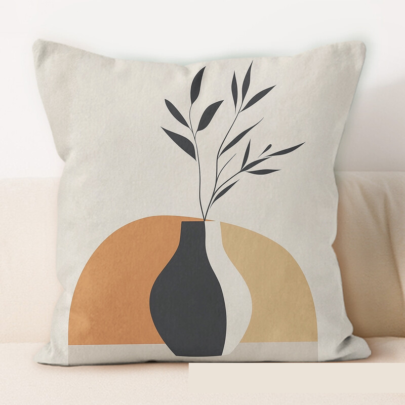 Četvrtasta jastučnica za Morandi art jastučnicu, uredski dnevni boravak, kauč, spavaća soba, ne sadrži jezgru jastuka za automobil