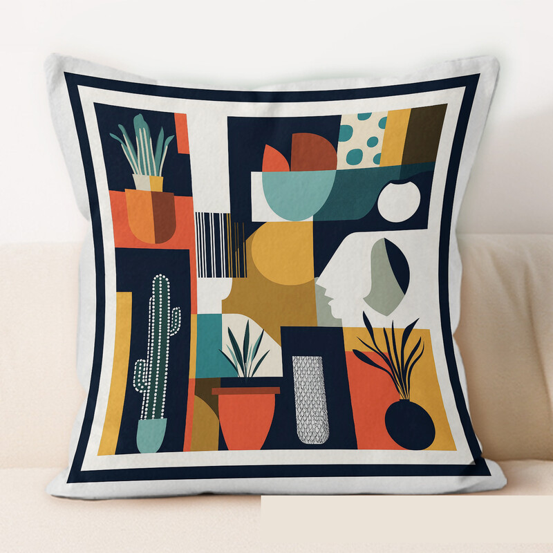 Četvrtasta jastučnica za Morandi art jastučnicu, uredski dnevni boravak, kauč, spavaća soba, ne sadrži jezgru jastuka za automobil