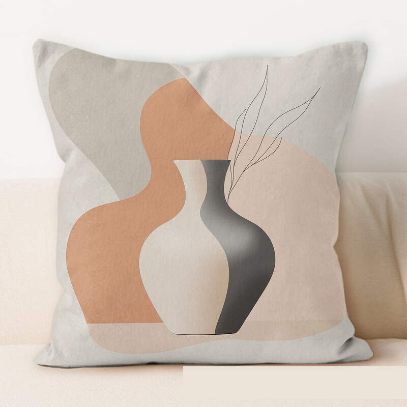Četvrtasta jastučnica za Morandi art jastučnicu, uredski dnevni boravak, kauč, spavaća soba, ne sadrži jezgru jastuka za automobil