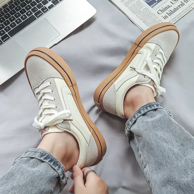 Klasične crne muške platnene cipele Modne ženske ravne cipele na vezanje Prozračne muške tenisice Ženske vulkanizirane cipele tenis de mujer