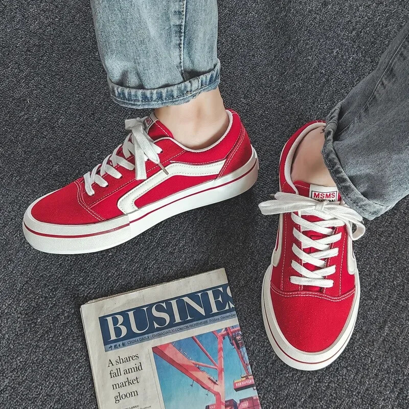 Klasične crne muške platnene cipele Modne ženske ravne cipele na vezanje Prozračne muške tenisice Ženske vulkanizirane cipele tenis de mujer