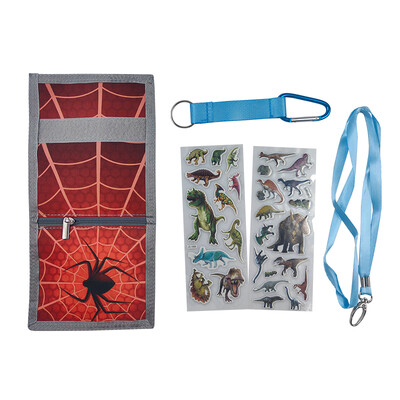 Lastele mõeldud kolmekordne vabaaja rahakott Multifunktsionaalsed noorte rahakotid lukuga münditasku ja kaardihoidjatega lastele kingitused