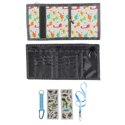 Lastele mõeldud kolmekordne vabaaja rahakott Multifunktsionaalsed noorte rahakotid lukuga münditasku ja kaardihoidjatega lastele kingitused