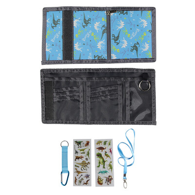 Lastele mõeldud kolmekordne vabaaja rahakott Multifunktsionaalsed noorte rahakotid lukuga münditasku ja kaardihoidjatega lastele kingitused