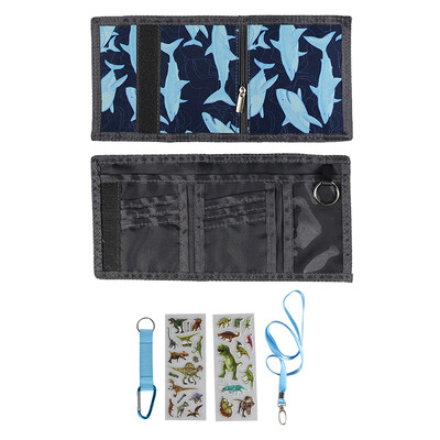 Lastele mõeldud kolmekordne vabaaja rahakott Multifunktsionaalsed noorte rahakotid lukuga münditasku ja kaardihoidjatega lastele kingitused