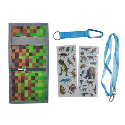 Lastele mõeldud kolmekordne vabaaja rahakott Multifunktsionaalsed noorte rahakotid lukuga münditasku ja kaardihoidjatega lastele kingitused