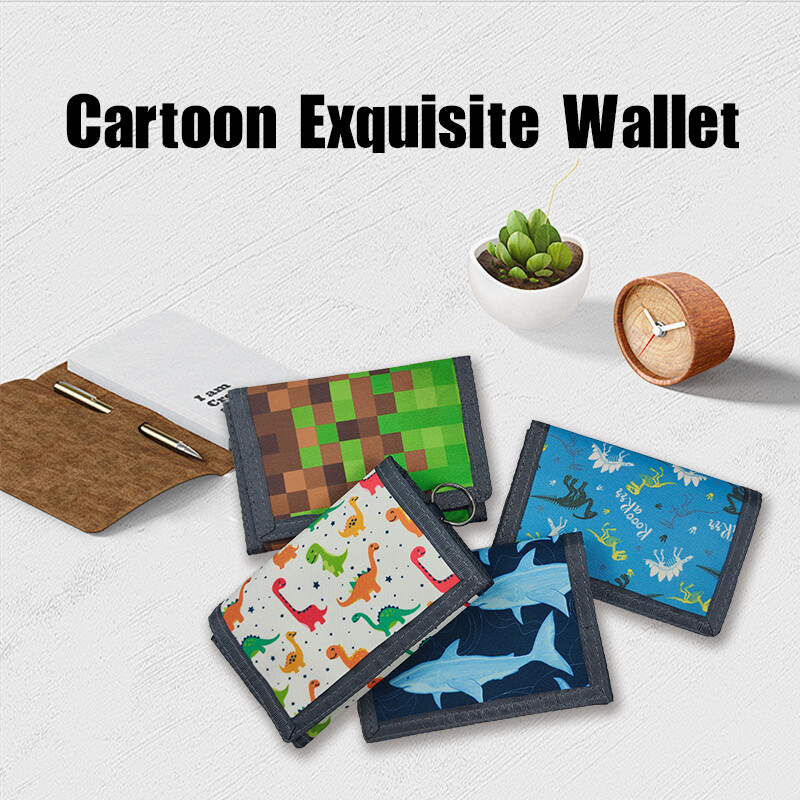 Lastele mõeldud kolmekordne vabaaja rahakott Multifunktsionaalsed noorte rahakotid lukuga münditasku ja kaardihoidjatega lastele kingitused