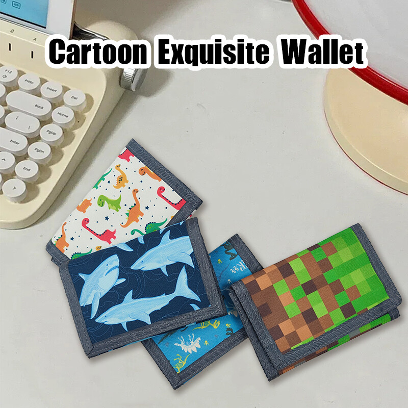 Lastele mõeldud kolmekordne vabaaja rahakott Multifunktsionaalsed noorte rahakotid lukuga münditasku ja kaardihoidjatega lastele kingitused