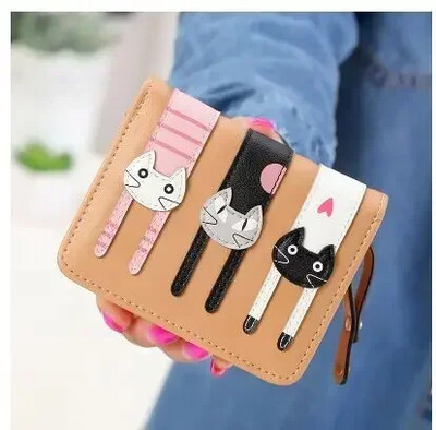 Naiste armas kassi rahakott Väike lukuga tüdrukute rahakott Brändi disainiga Pu-nahast naiste mündikott Naiste kaardihoidja rahakott Billetera