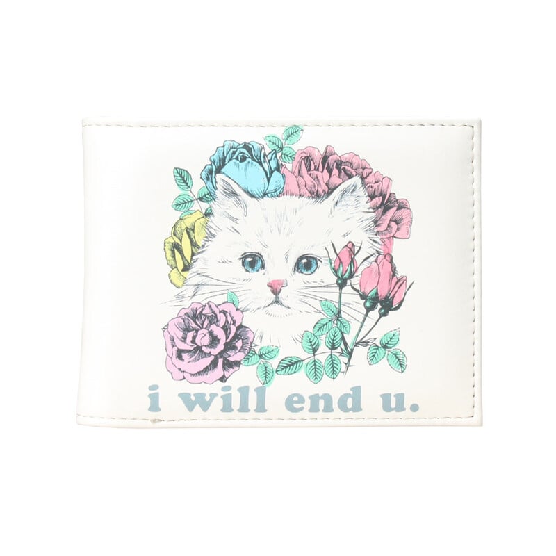 Kawaii novčanik s crtanim mačjim uzorkom, dvostruka torbica za novčiće, tanki držač za kreditnu karticu