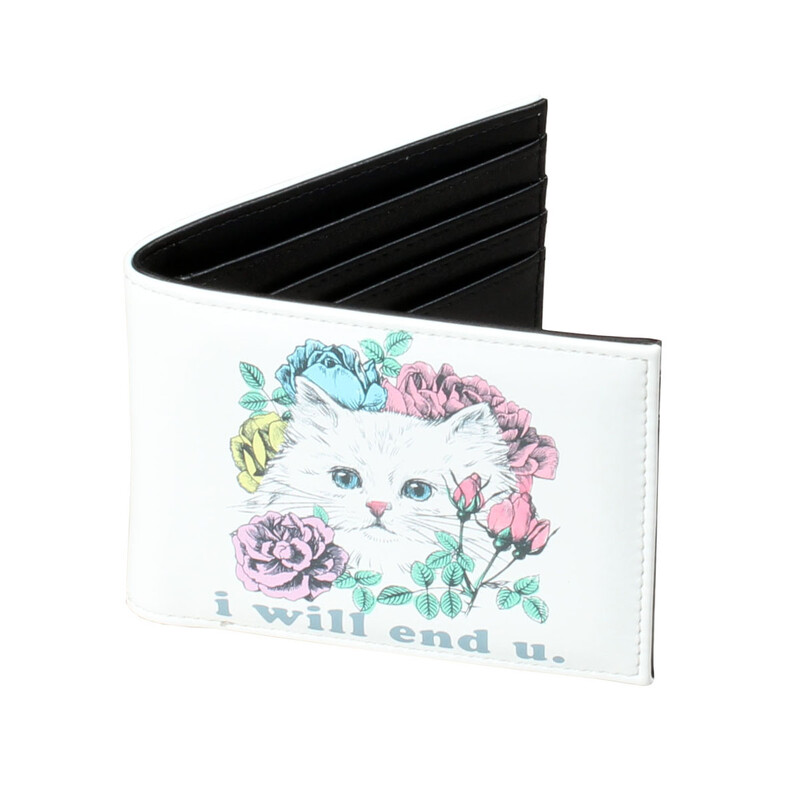 Kawaii novčanik s crtanim mačjim uzorkom, dvostruka torbica za novčiće, tanki držač za kreditnu karticu