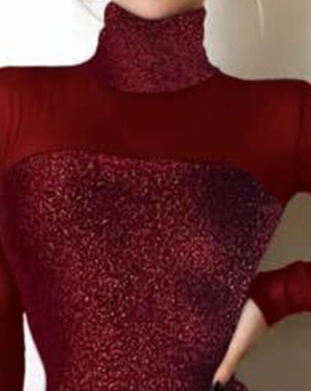 Elegantne večernje haljine za žene Svjetlucava prozirna mrežasta zakrpa Bodycon haljina 2023 Jesen Zima Proljeće Nova moda Ležerna